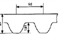 Correia Sincronizadora S 5M - Correias STD (Passo S 5M=5 mm)